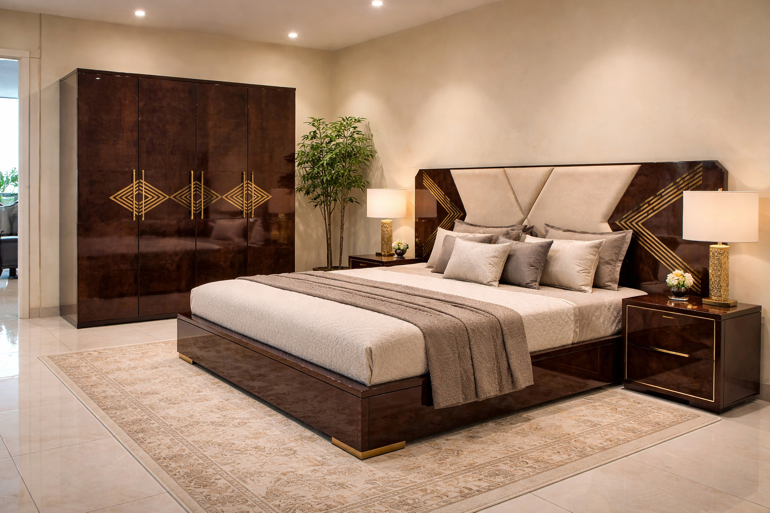 Royal Teak King Bed
